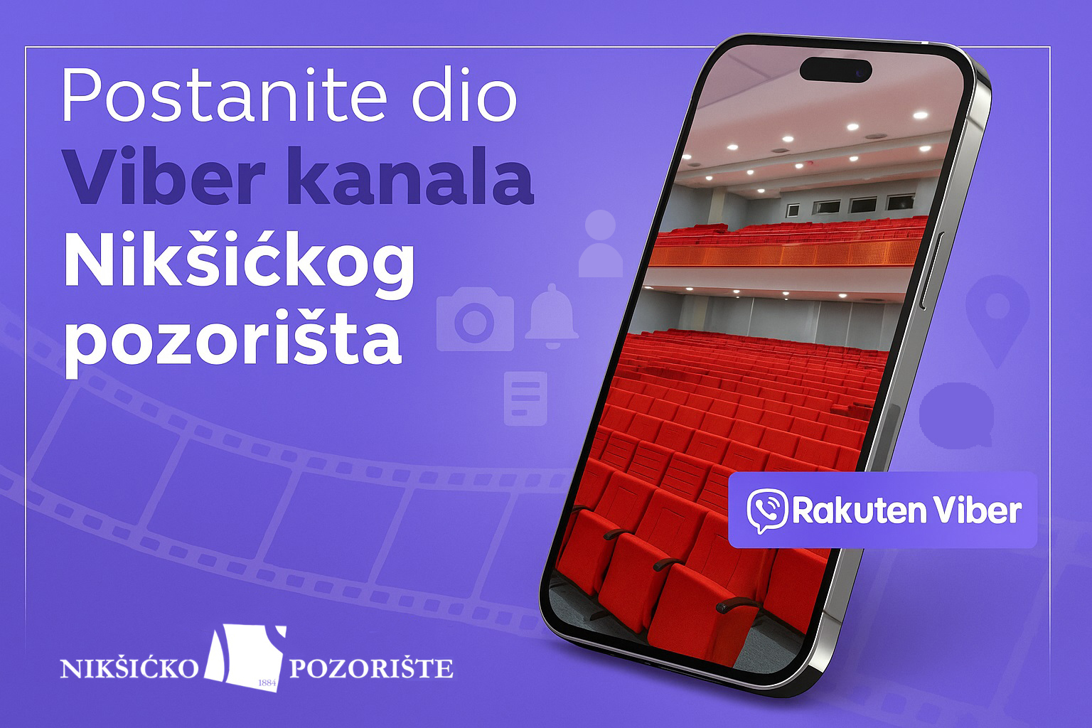 Nikšićko pozorište pokreće zvanični Viber kanal – niksickopozoriste.me/viber