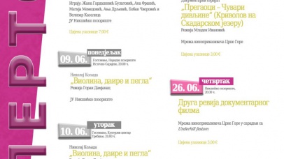 Junski repertoar u znaku estetika predstave “Violina, daire i pegla” i dokumentarnih filmova