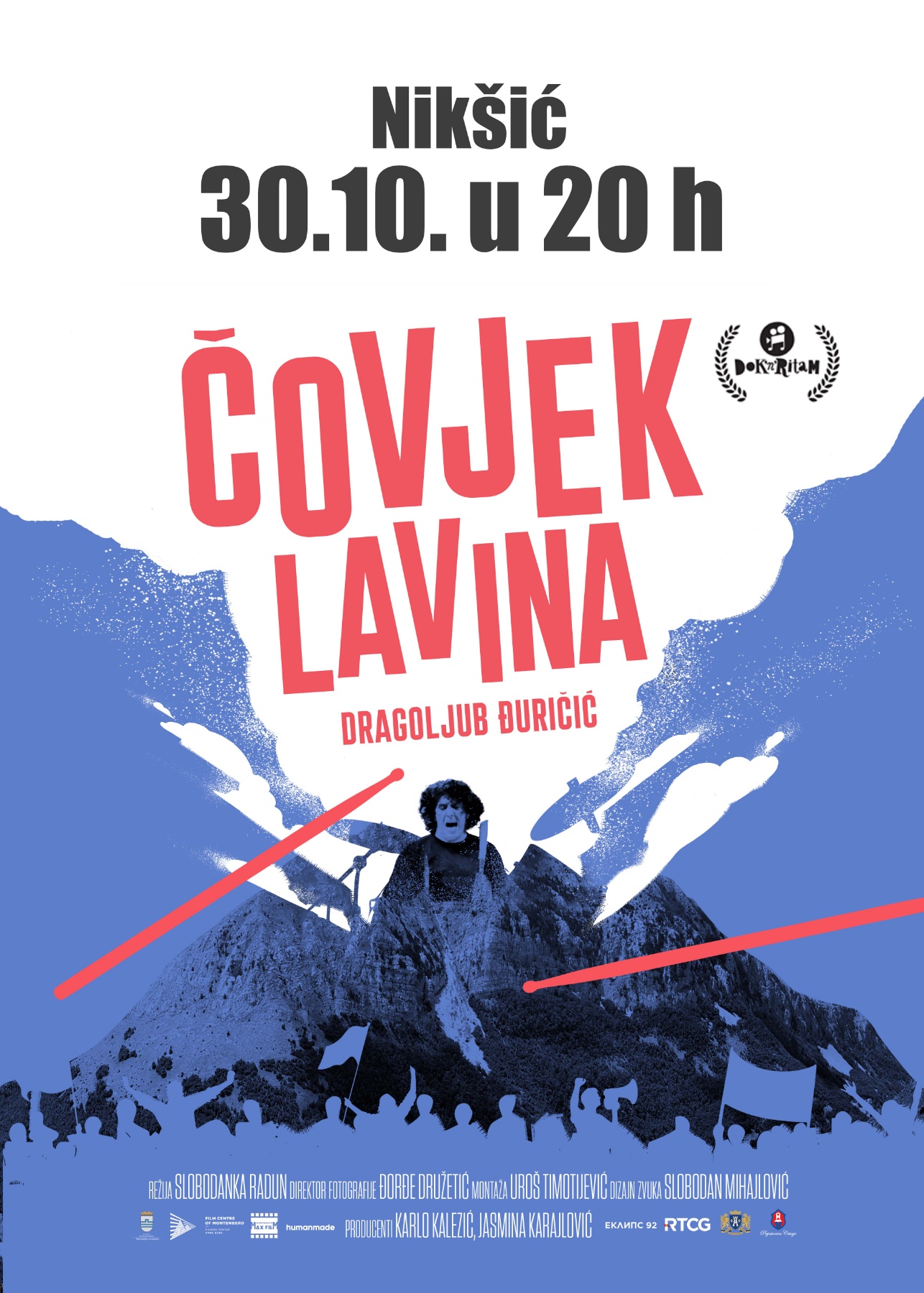 „Čovjek lavina“- dokumentarni film o Dragoljubu Đuričiću u Nikšićkom pozorištu