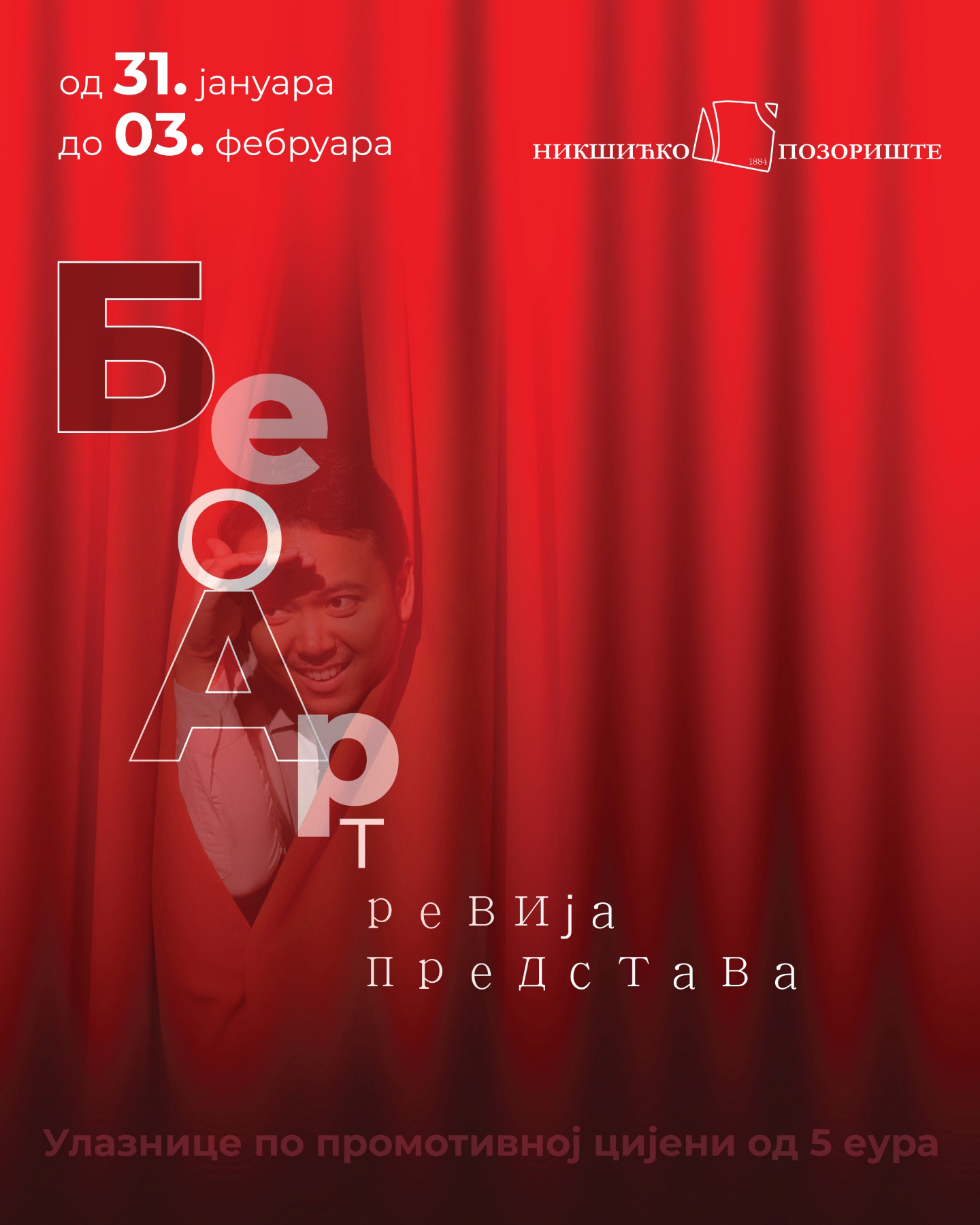 Revija Beoart predstava u Nikšićkom pozorištu
